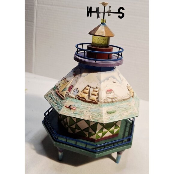 Jim Shore Enesco 2003 Lighthouse Figurine Spirit Of The Sea Nautical Decor 11444 - Picture 4 of 6